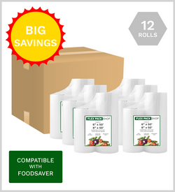 Vacuum Sealer Combo Box - (6) Rolls 8